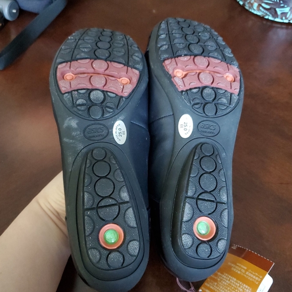 ASICS Leather Flats Dress Shoes Pedala Gel Japan - Picture 6 of 8